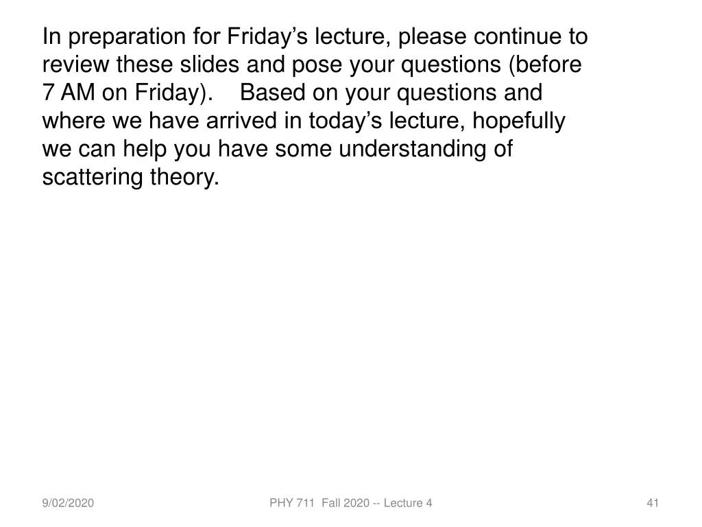 in preparation for friday s lecture please