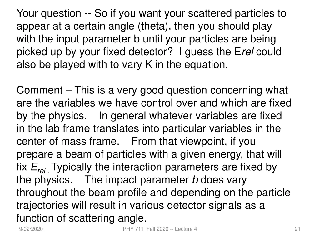 your question so if you want your scattered