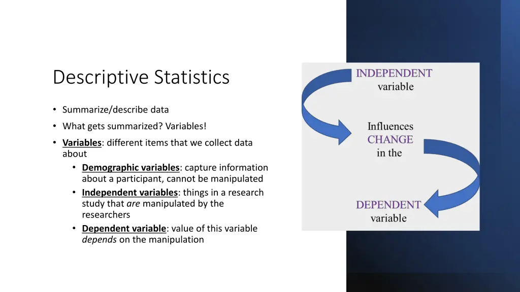 descriptive statistics