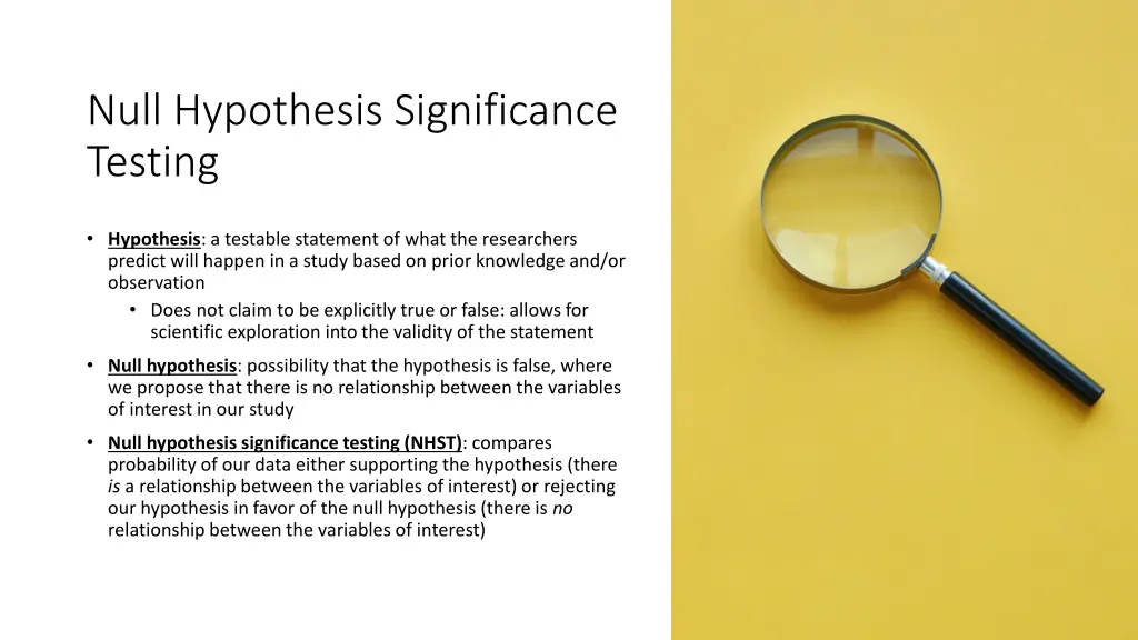 null hypothesis significance testing