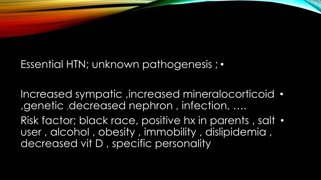 essential htn unknown pathogenesis
