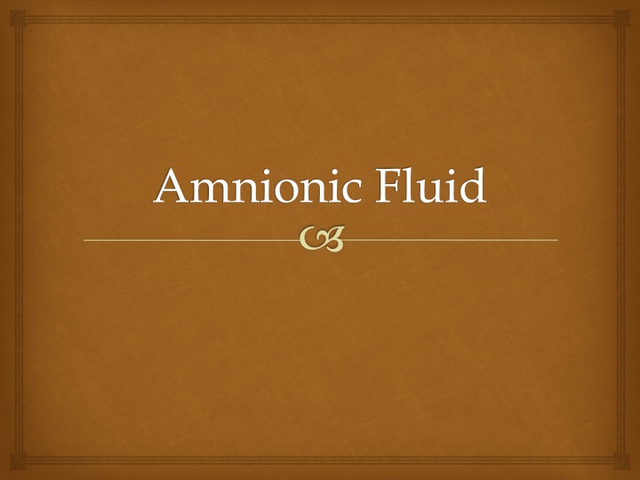 amnionic fluid