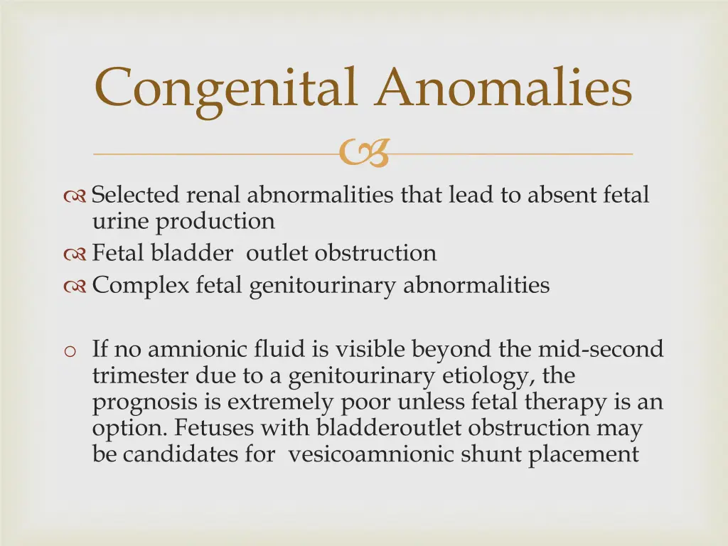 congenital anomalies 1