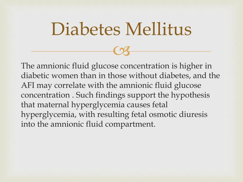 diabetes mellitus