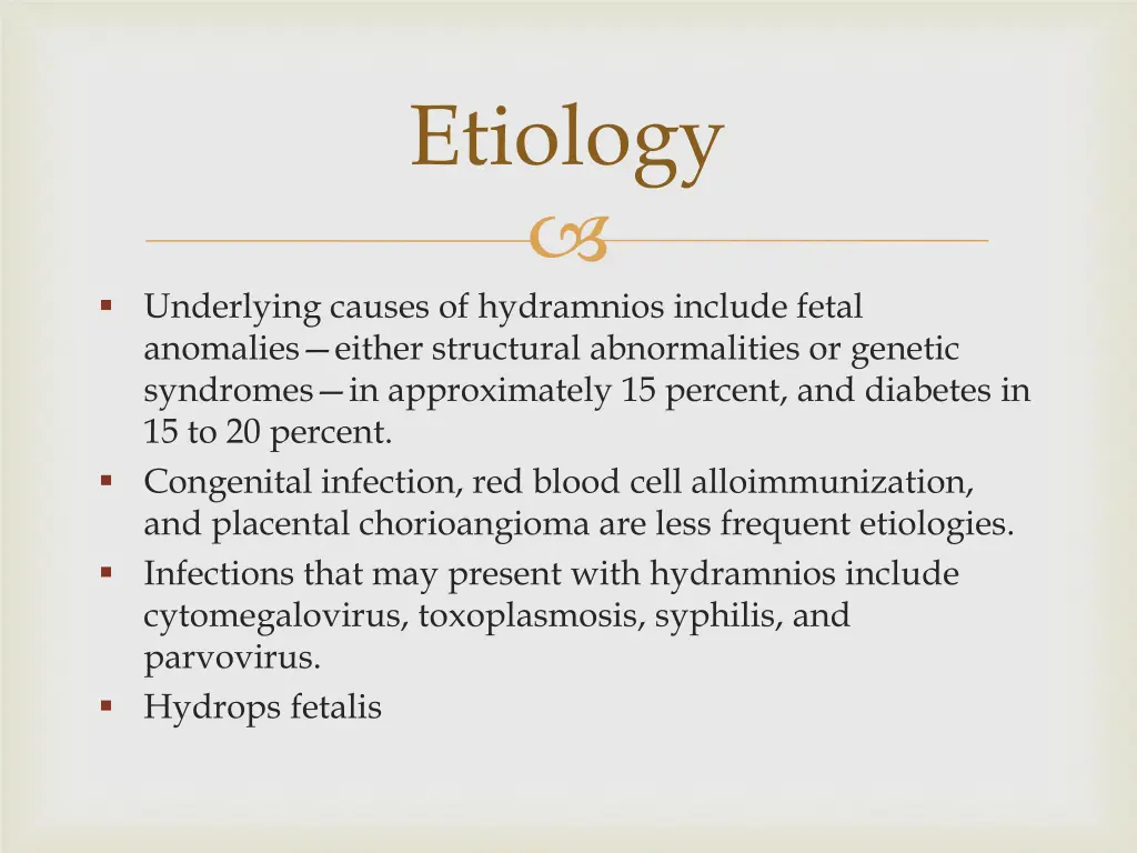 etiology
