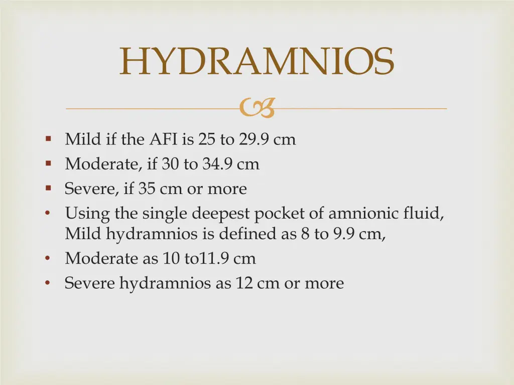 hydramnios 1