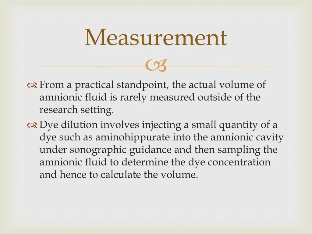 measurement