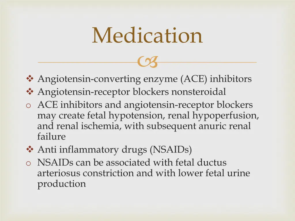 medication