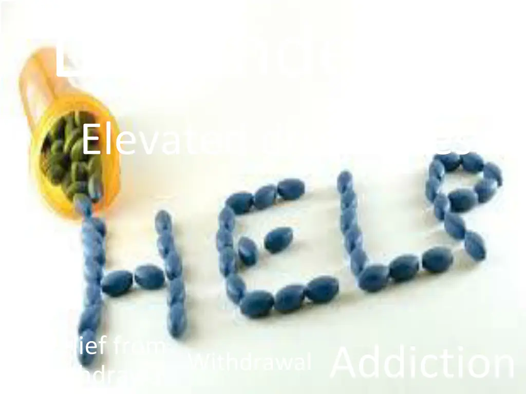 dependency elevated drug doses