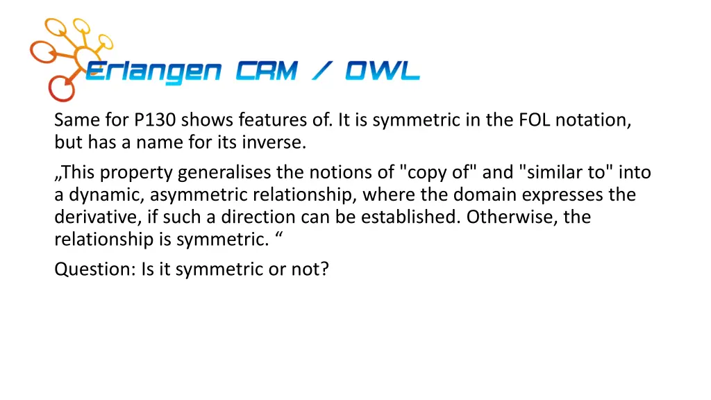 same for p130 shows features of it is symmetric