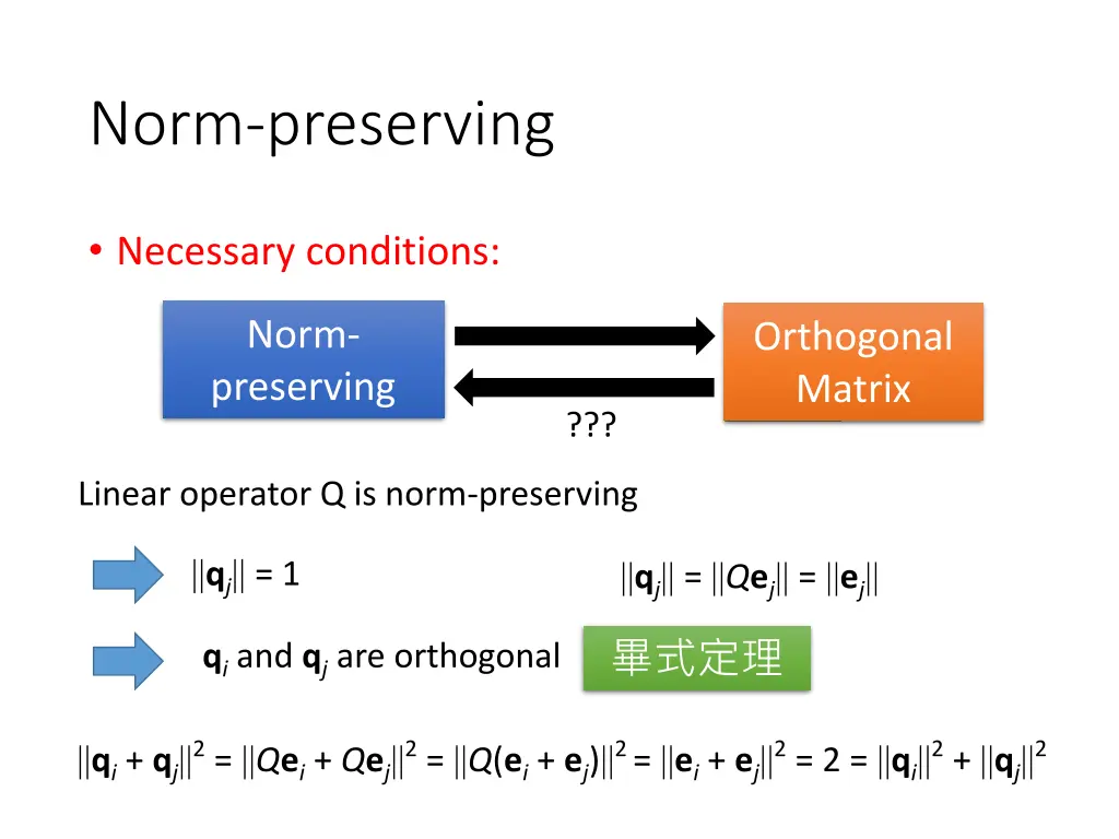 norm preserving 2