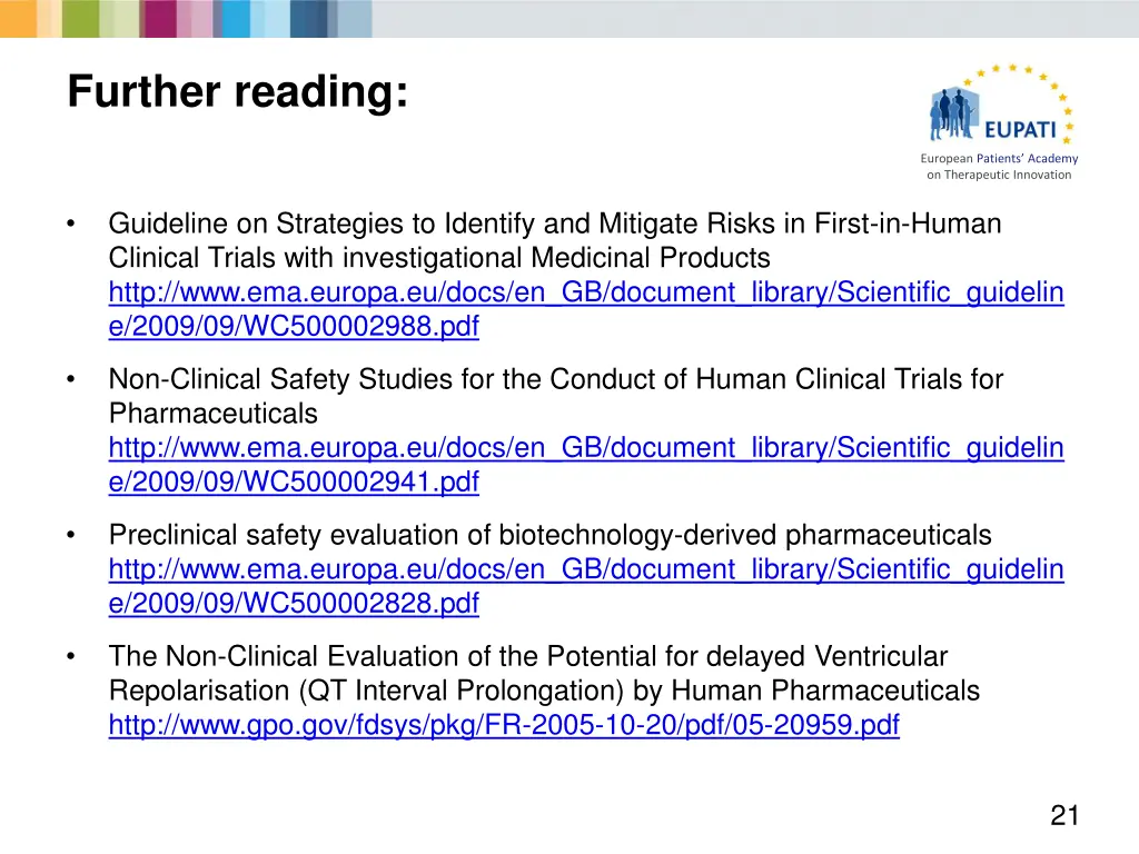 further reading