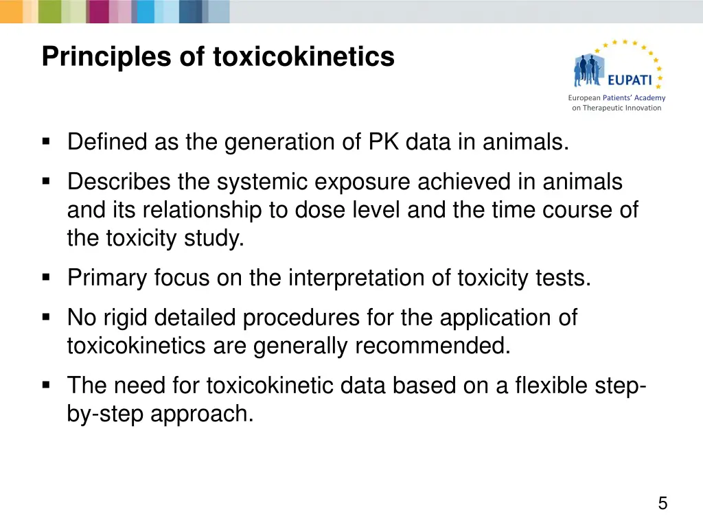 principles of toxicokinetics