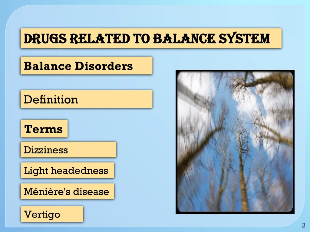 drugs related to balance system drugs related 2