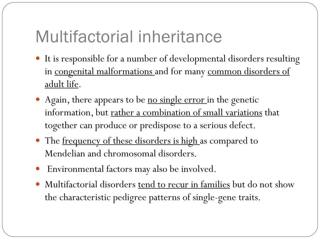 multifactorial inheritance
