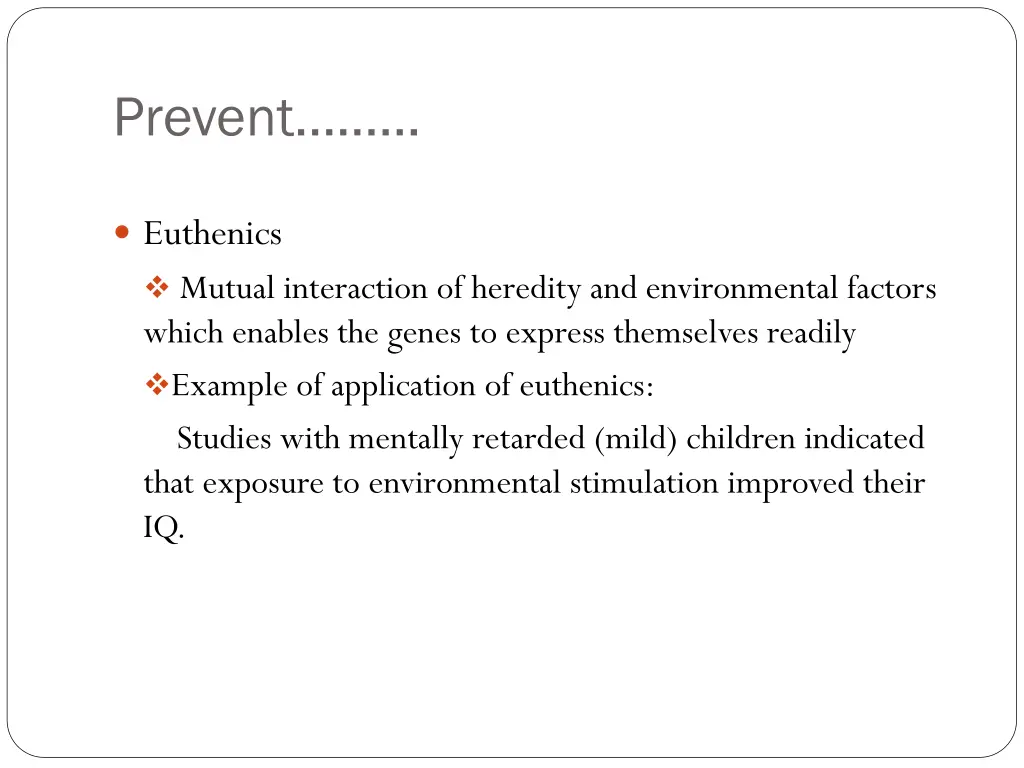 prevent