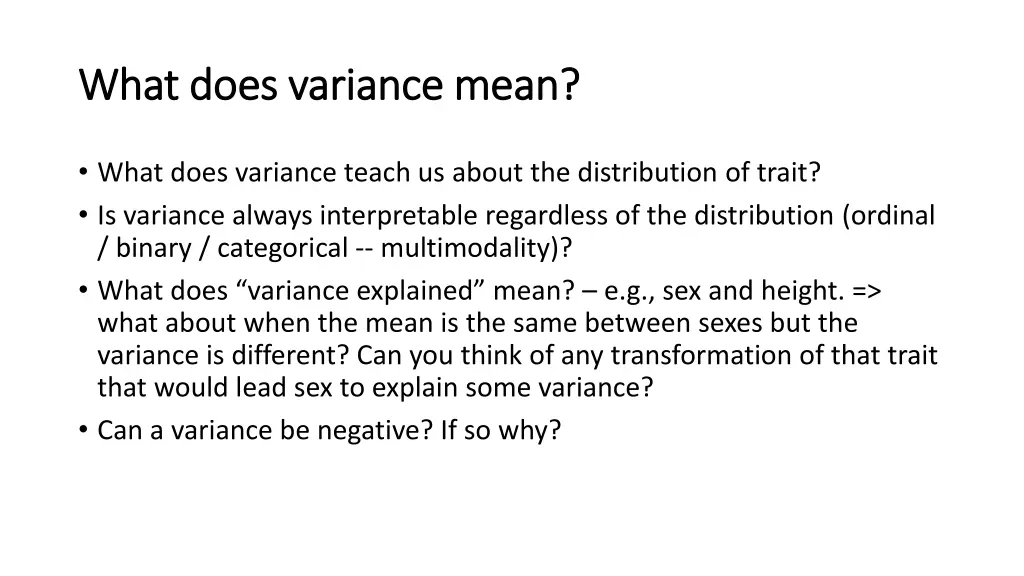 what does variance mean what does variance mean