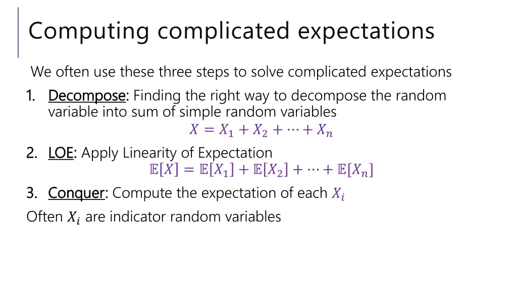 computing complicated expectations