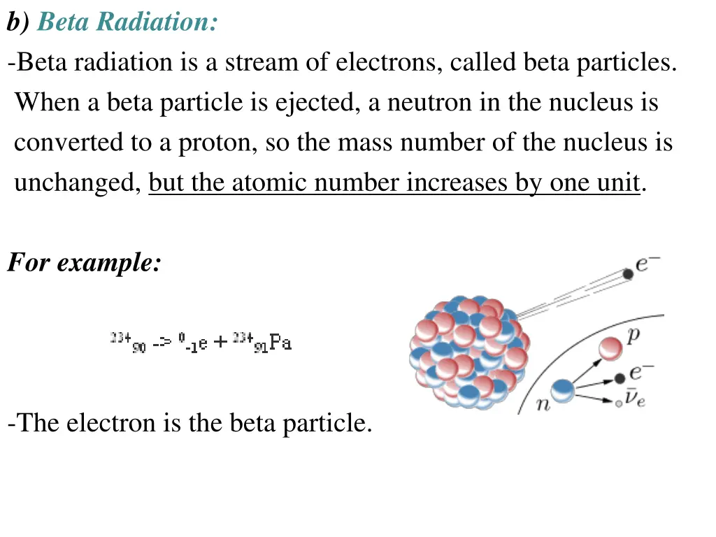 b beta radiation beta radiation is a stream