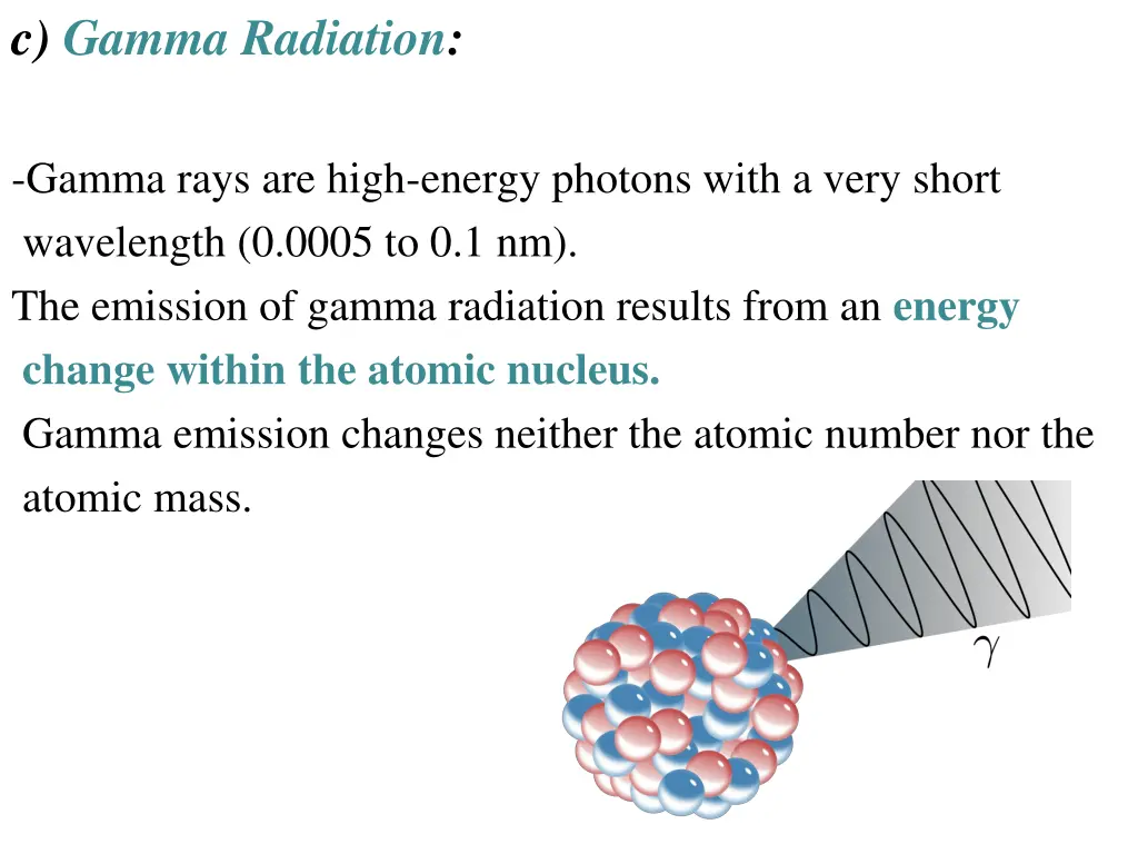 c gamma radiation