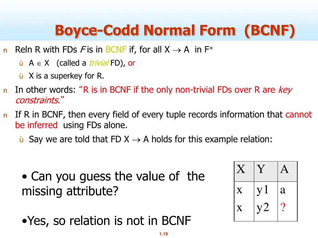 boyce codd normal form bcnf