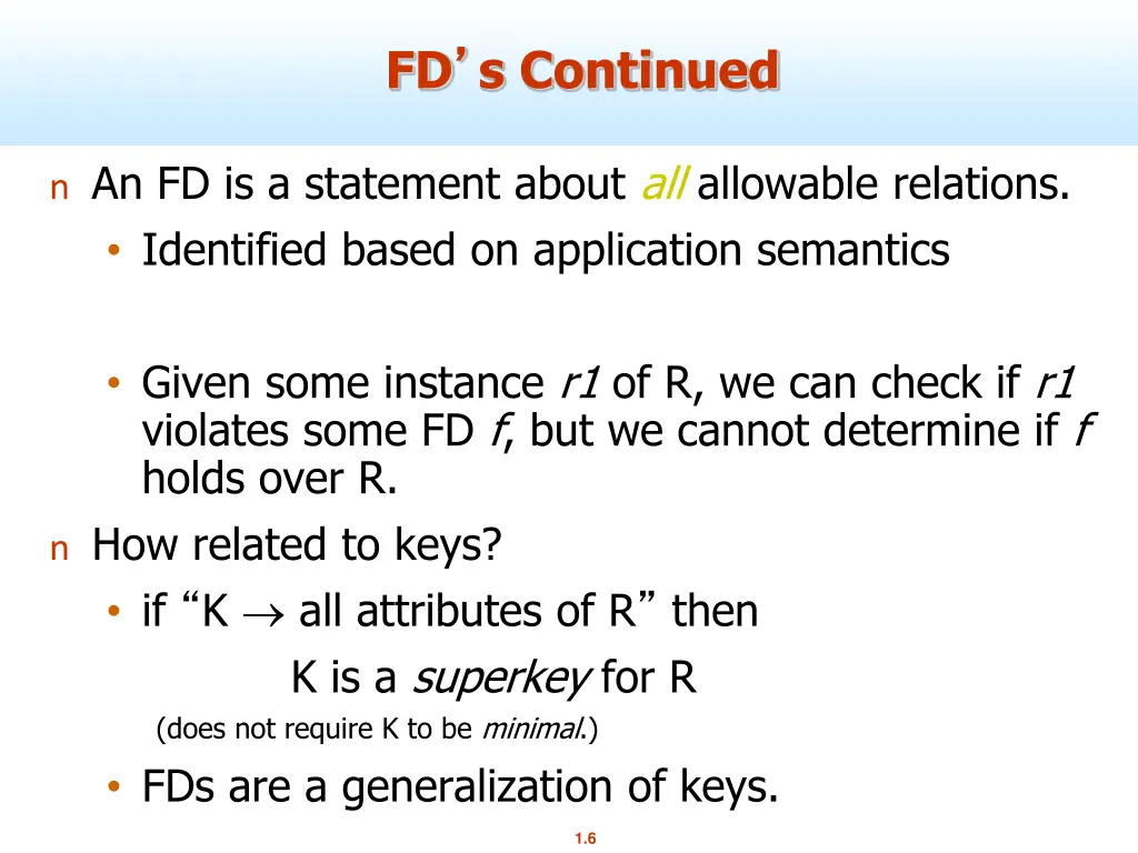fd s continued