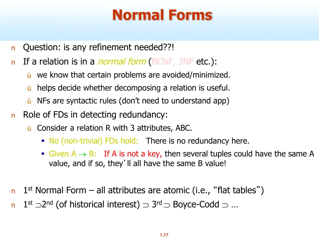 normal forms
