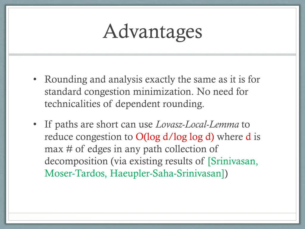 advantages