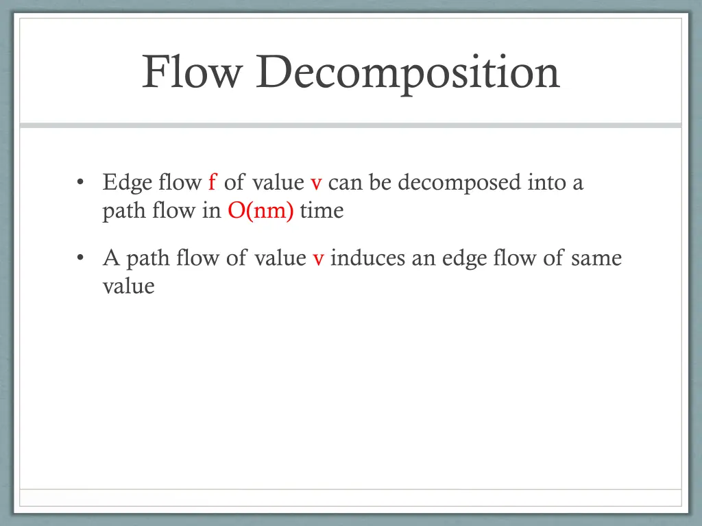 flow decomposition