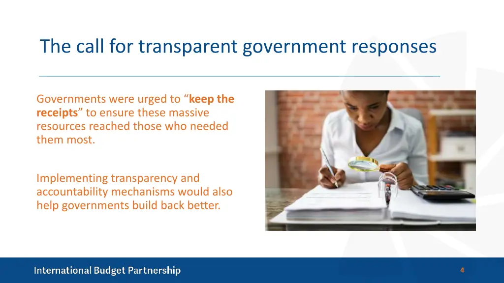 the call for transparent government responses