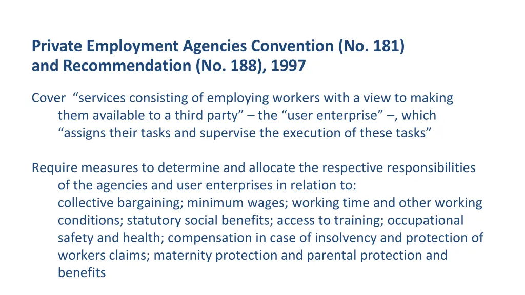 private employment agencies convention