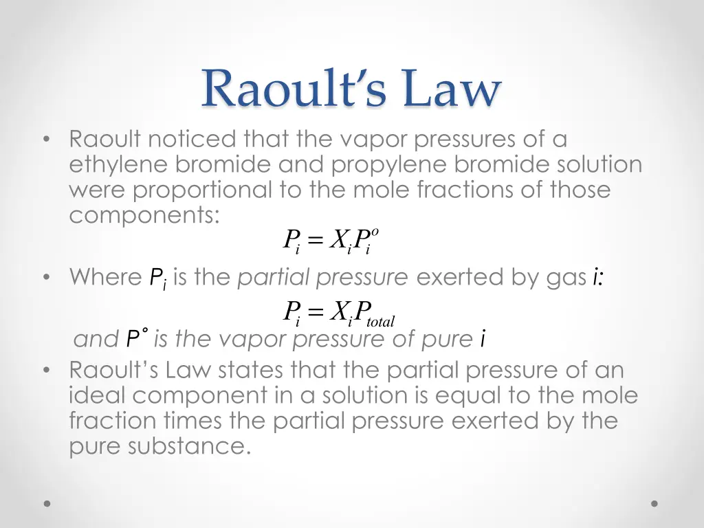 raoult s law