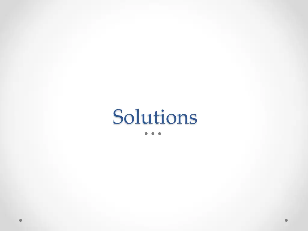 solutions