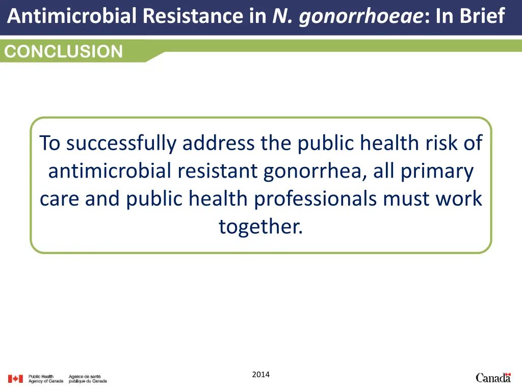 antimicrobial resistance in n gonorrhoeae in brief 6