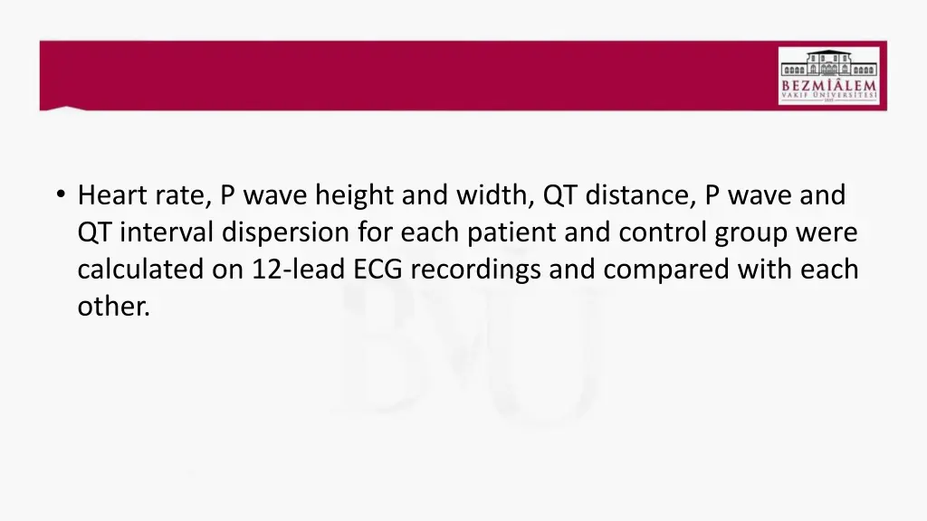 heart rate p wave height and width qt distance