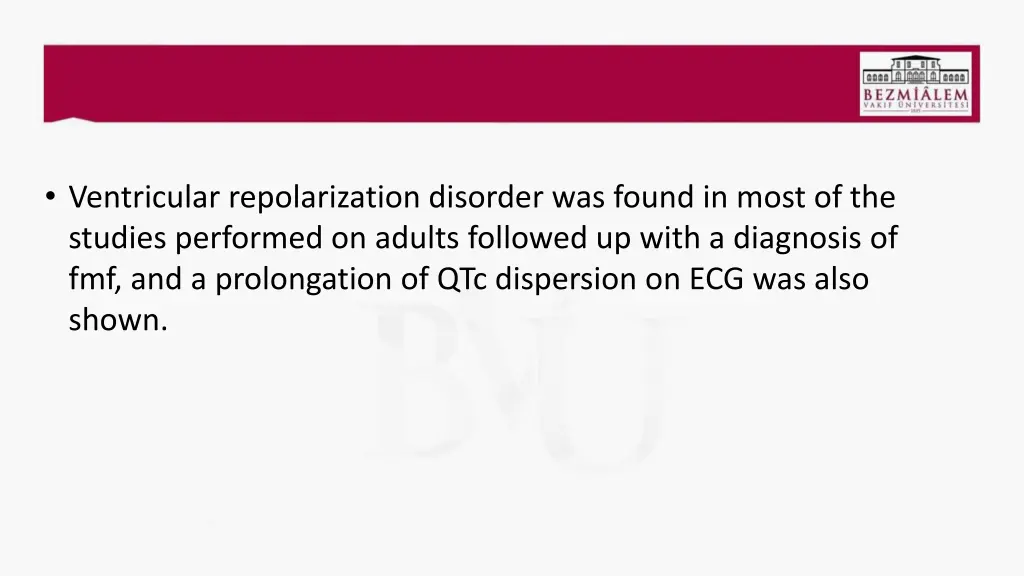 ventricular repolarization disorder was found