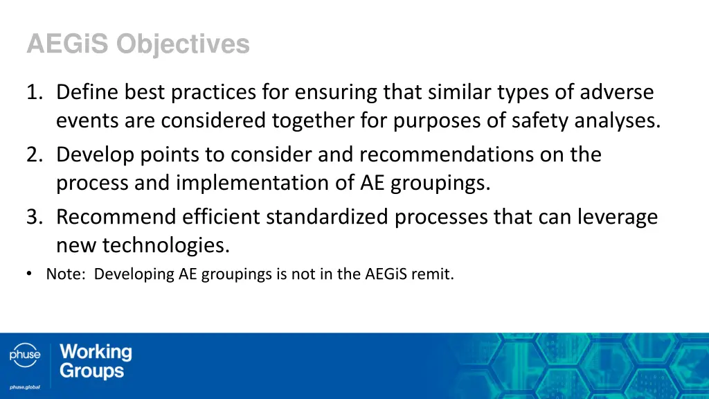 aegis objectives