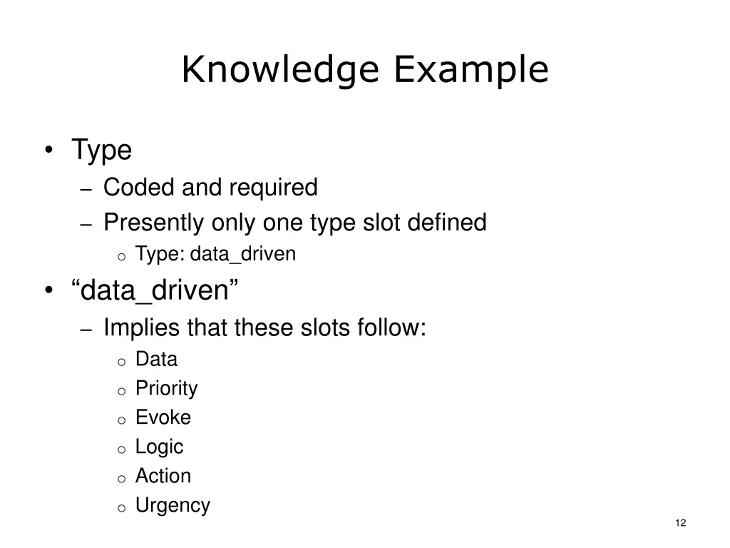 knowledge example