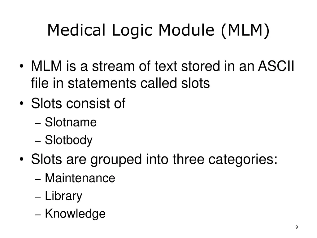 medical logic module mlm