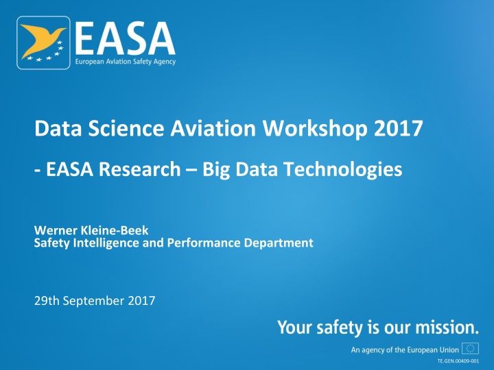 data science aviation workshop 2017