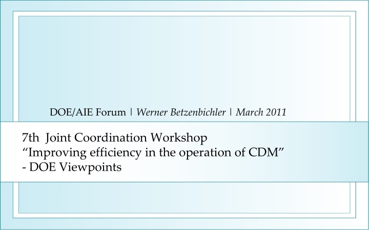 doe aie forum werner betzenbichler march 2011