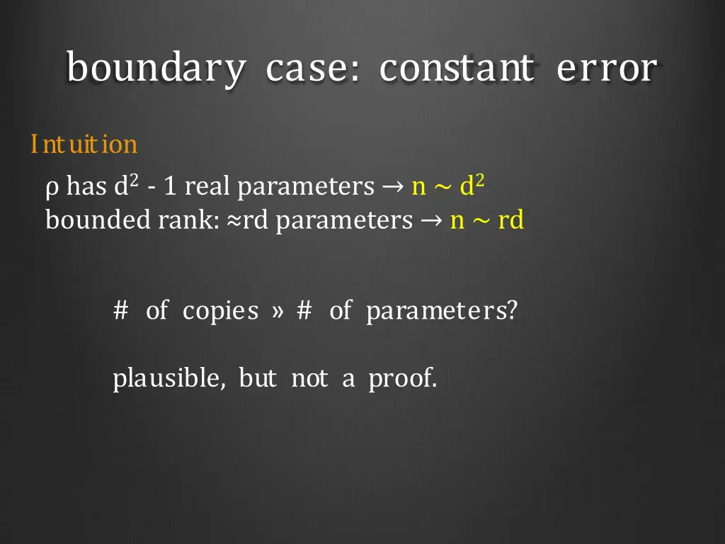 boundary case constant error