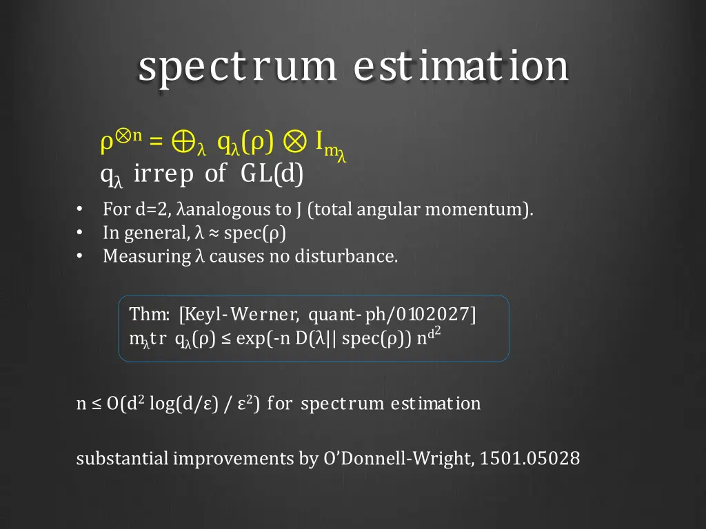 spectrum estimation