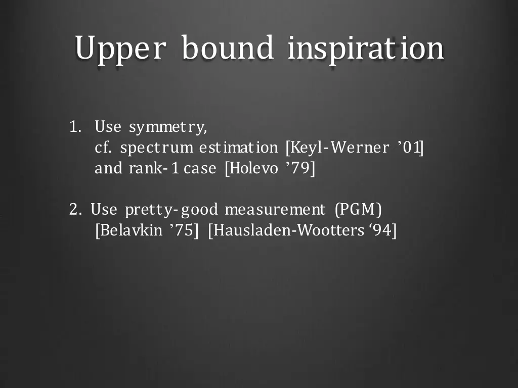 upper bound inspiration