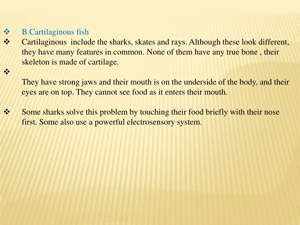 b cartilaginous fish cartilaginous include