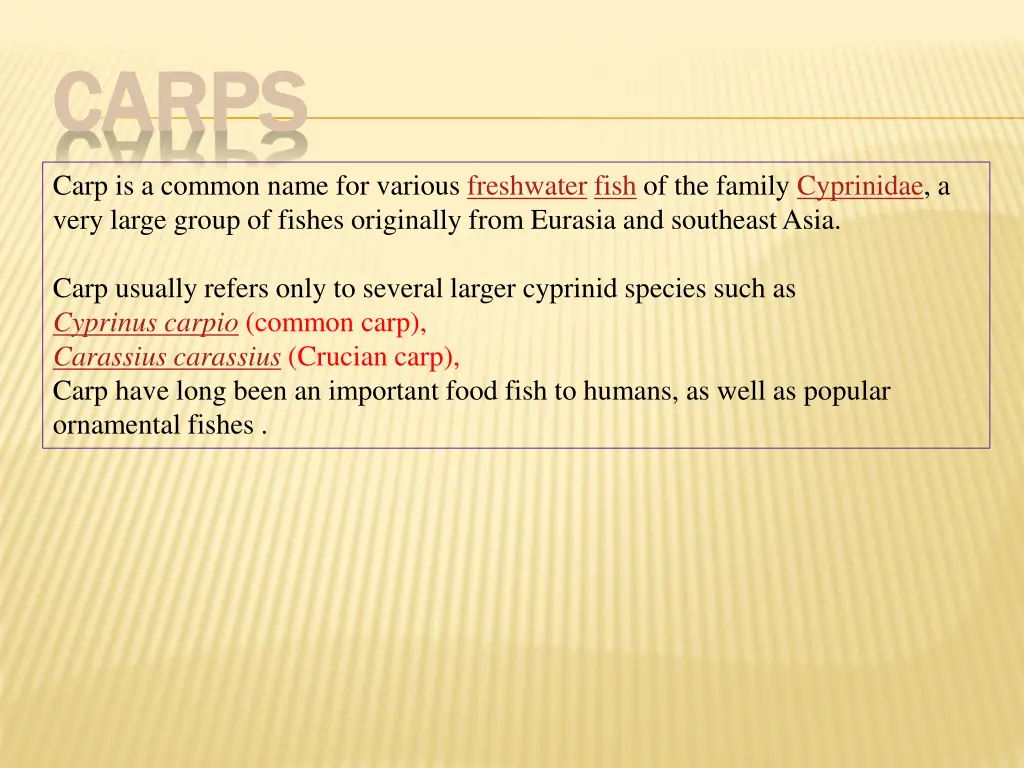 carps carps