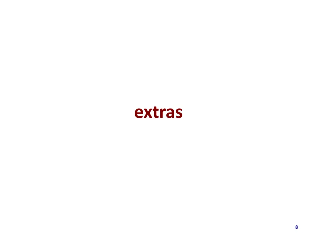 extras