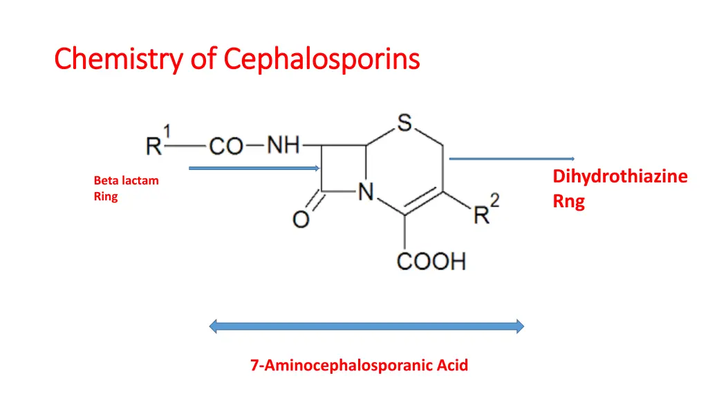 chemistry of chemistry of cephalosporins