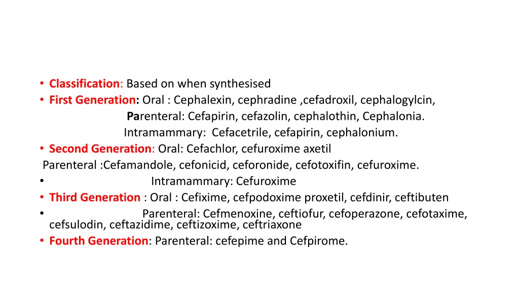 classification based on when synthesised first