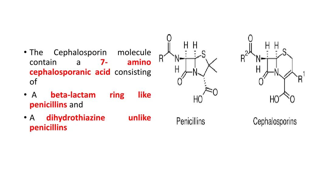 the contain cephalosporanic acid consisting